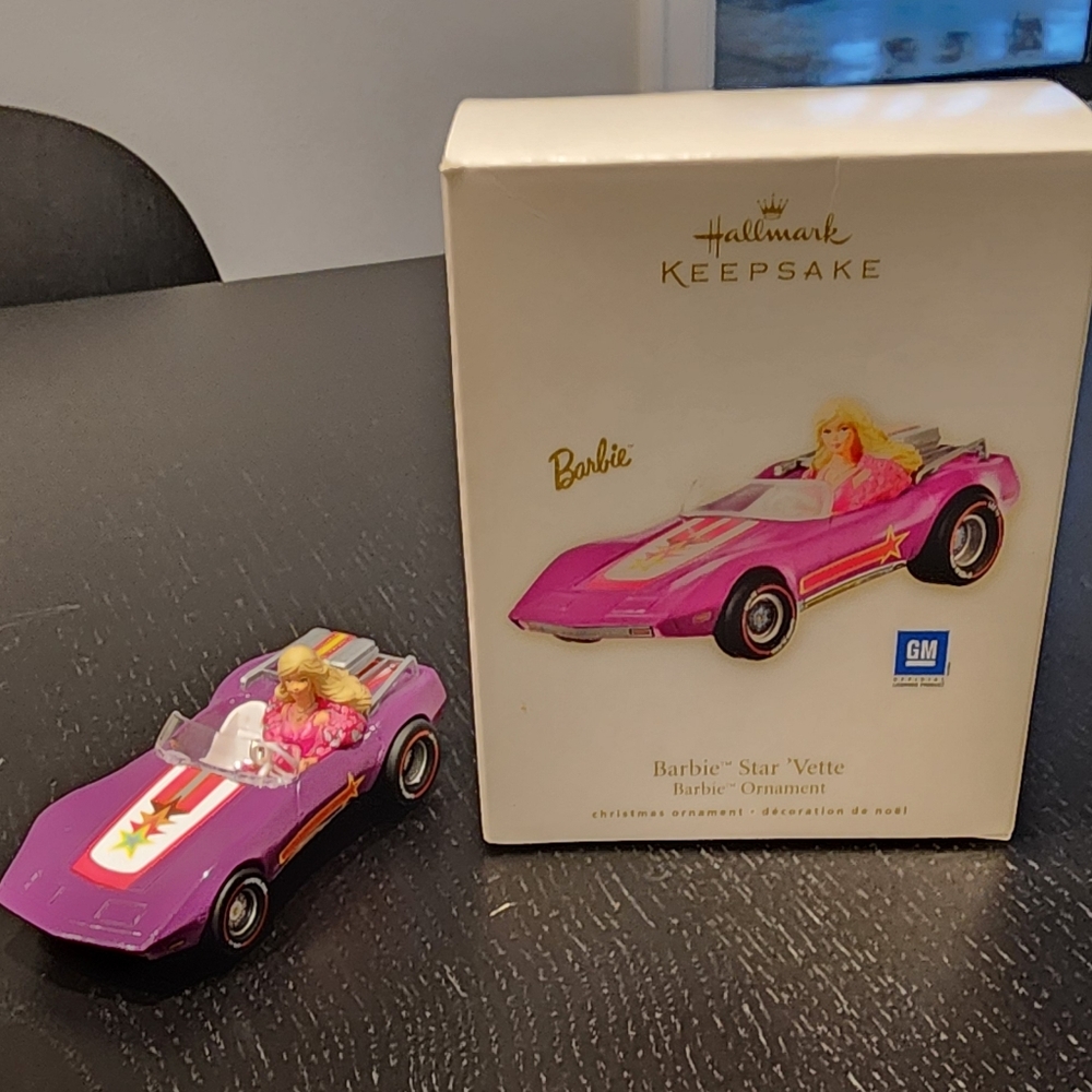 Barbie Star Vette Convertible - Pink and White